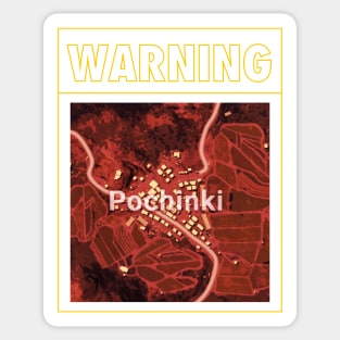 Warning Pochinki Sticker